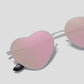 Anna-Kaci Women's Stylish Heart-Shaped Polarized Sunglasses UV400 Protection for Outdoor Activities
