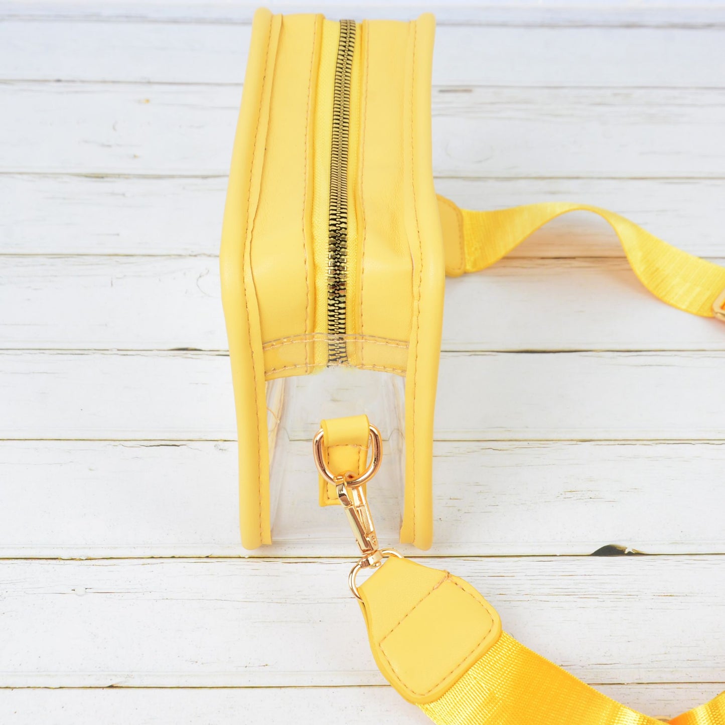 Anna-Kaci Women's Chic Transparent Crossbody & Messenger Bags with Decorative Scarf