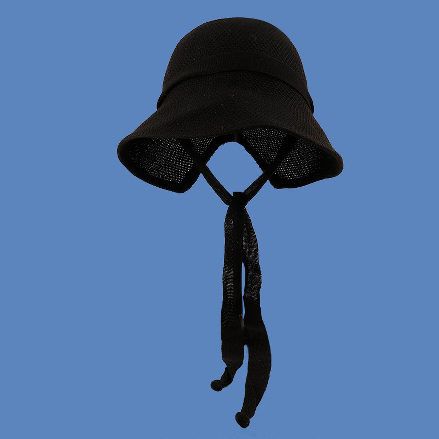 Anna-Kaci Women's Knit Straw Bucket Hat with Chin Strap