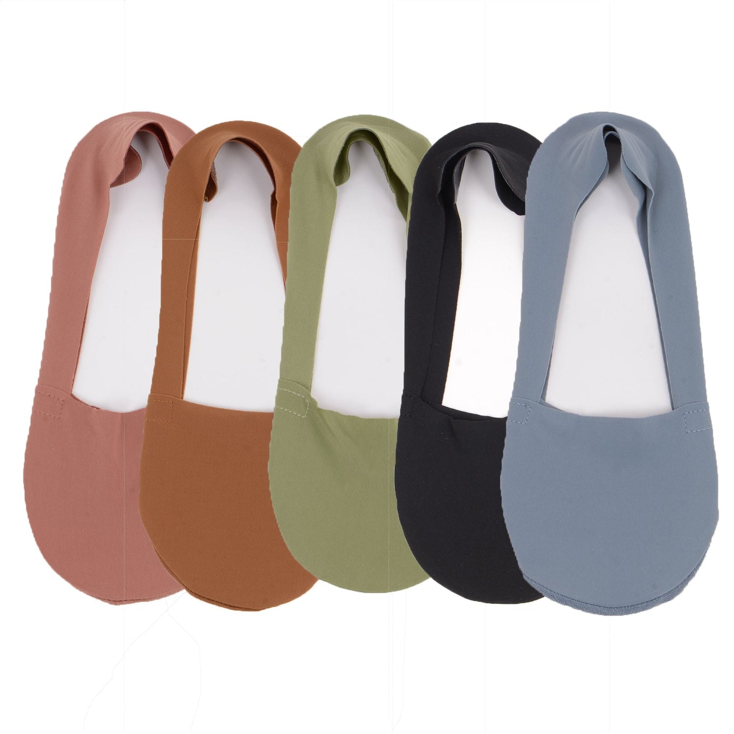 Anna-Kaci 5 Pairs Women Ice Silk Low Cut Liner Socks Deep Cut Design Anti-Slip Cotton Sole Breathable Invisible Socks for Flats