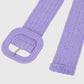 Anna-Kaci Elegant Straw Belt with Matching Woven Buckle