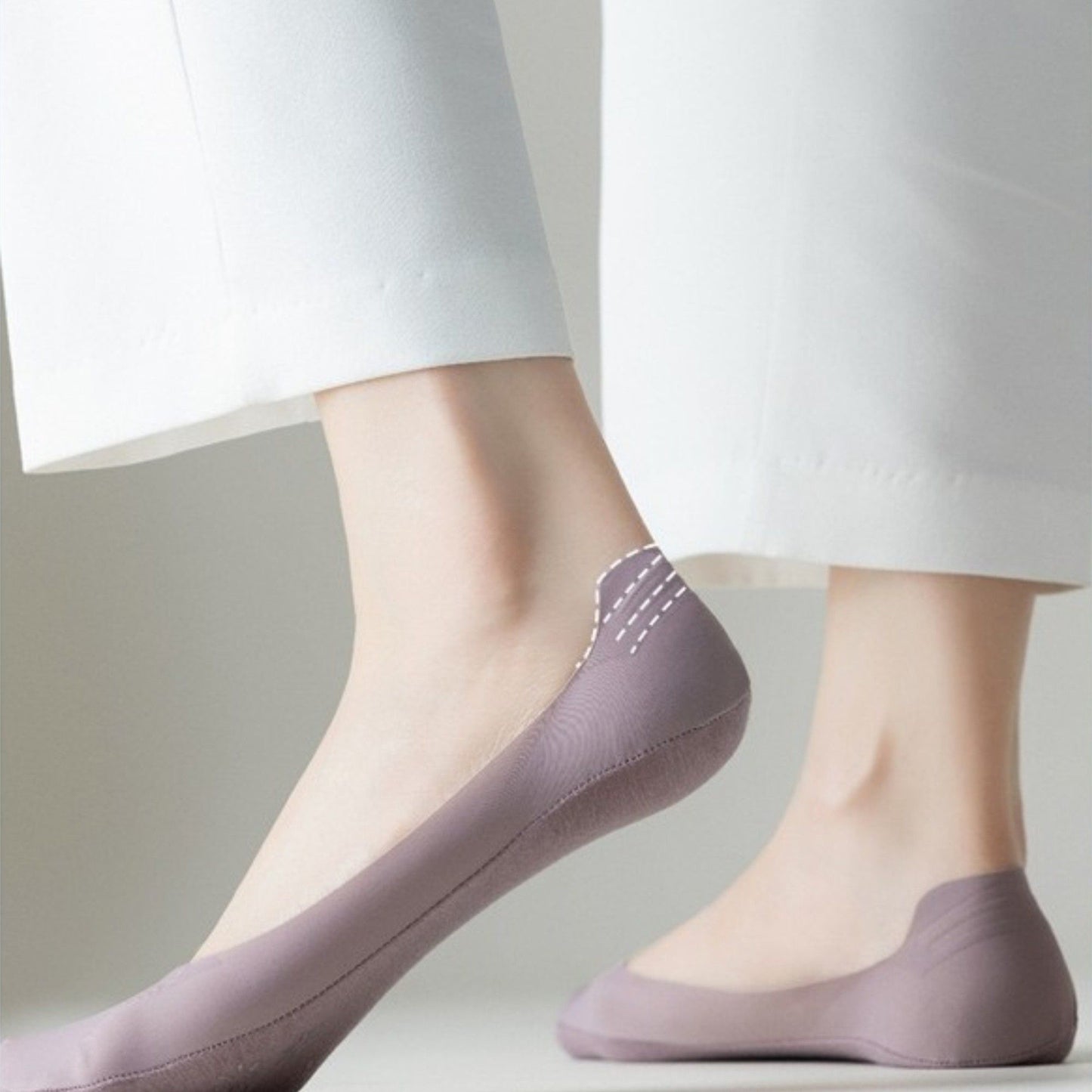 Anna-Kaci Women's Ultra Low Cut No Show Socks with Anti-Slip Silicone Grip and Seamless Toe Protection 4-Pack