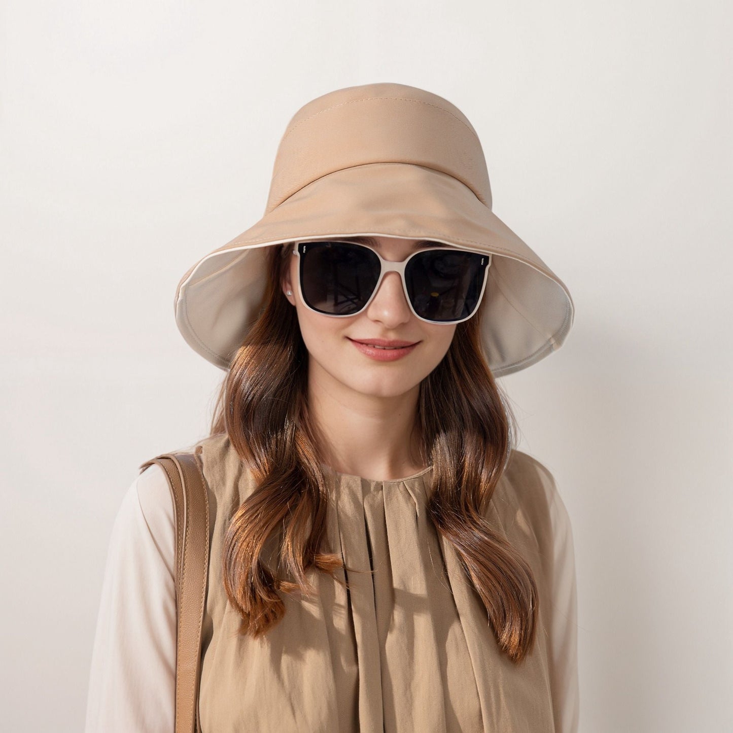 Anna-Kaci Wide Brim Bucket Hat Back Bow Detail for Sun Protection and Stylish Summer Looks