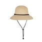 Anna-Kaci Wide Brim Straw Sun Hat with Chin Strap and Black Cord Detail for Outdoor Protection and Stylish Shade