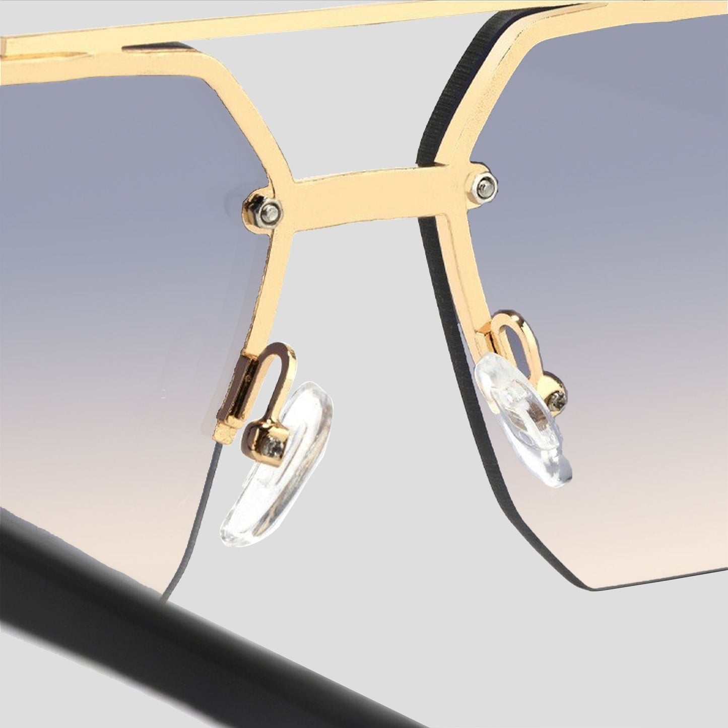 Anna-Kaci Women's Chic Trimmed Octagon Polarized Sunglasses UV400 Protection