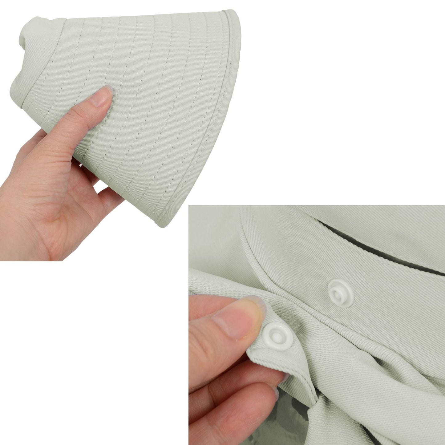 Anna-Kaci Women Ponytail Sun Hat Wide Brim Sun Hat with Flap Packable Adjustable Summer Beach Hat