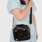 Anna-Kaci Trendy Clear Transparent Women's Shoulder Bag with Iridescent Trim