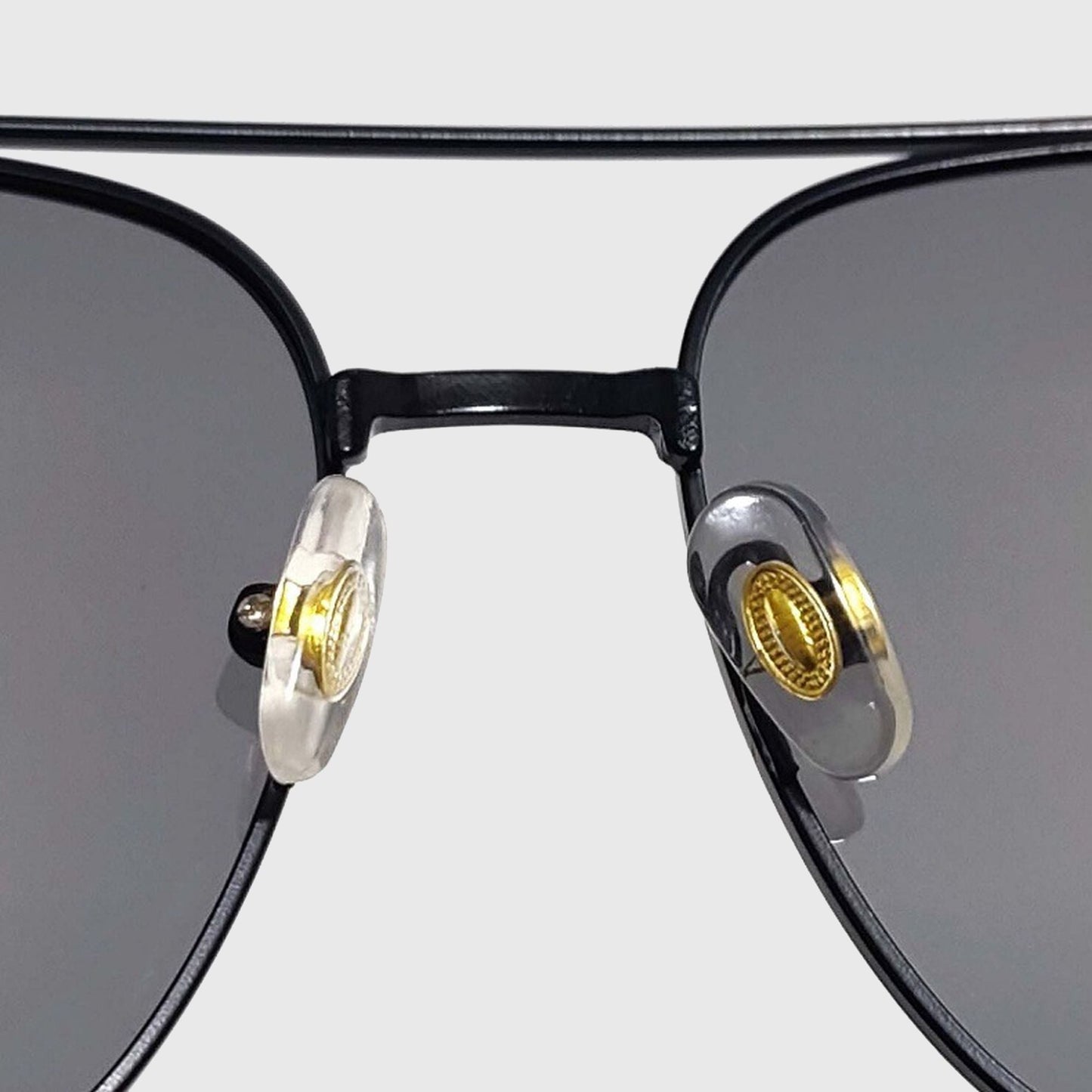 Anna-Kaci Women's Retro Square Aviator Sunglasses - Silver Frame with Black Lenses