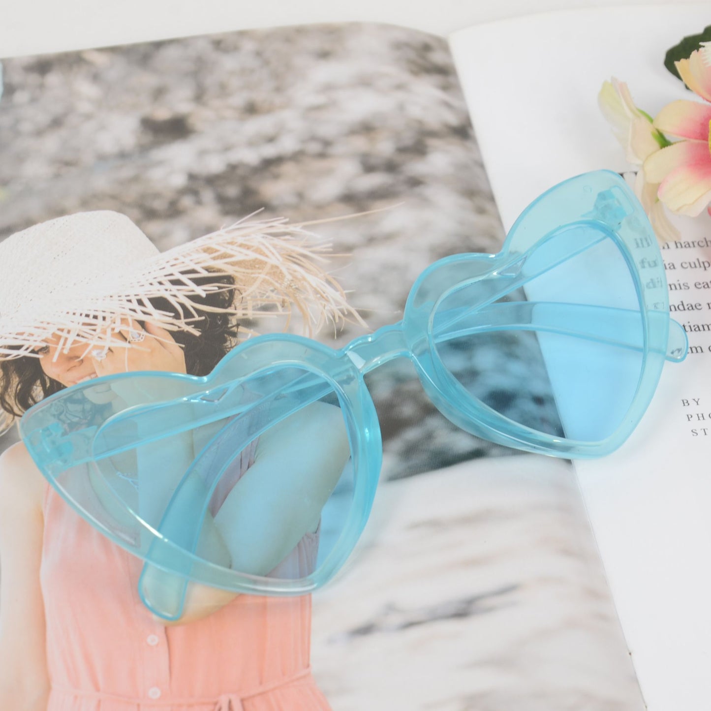 Anna-Kaci Active Women's Vibrant Heart-Shaped Fashion Sunglasses UV400 Protection