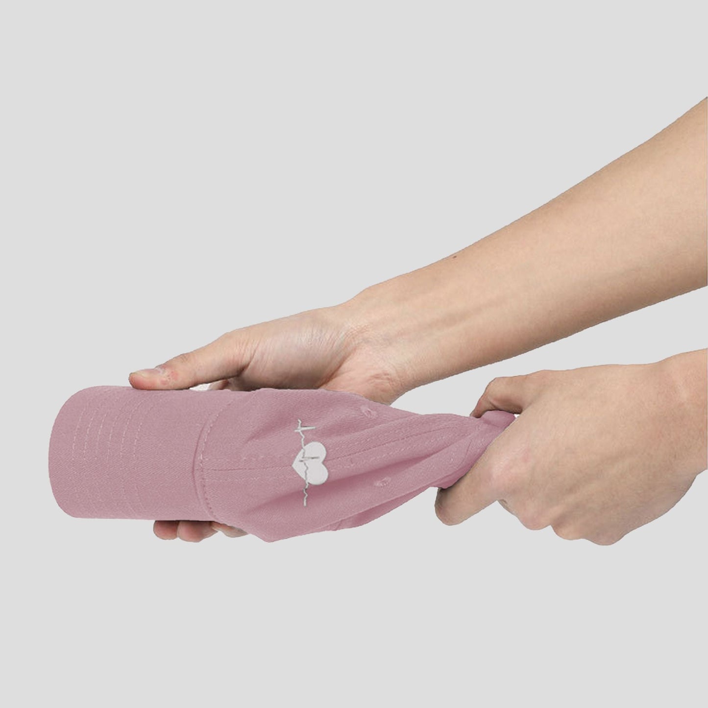 Anna-Kaci Women's Embroidered Heartbeat Baseball Cap with Adjustable Strap and Curved Brim Casual Cotton Hat