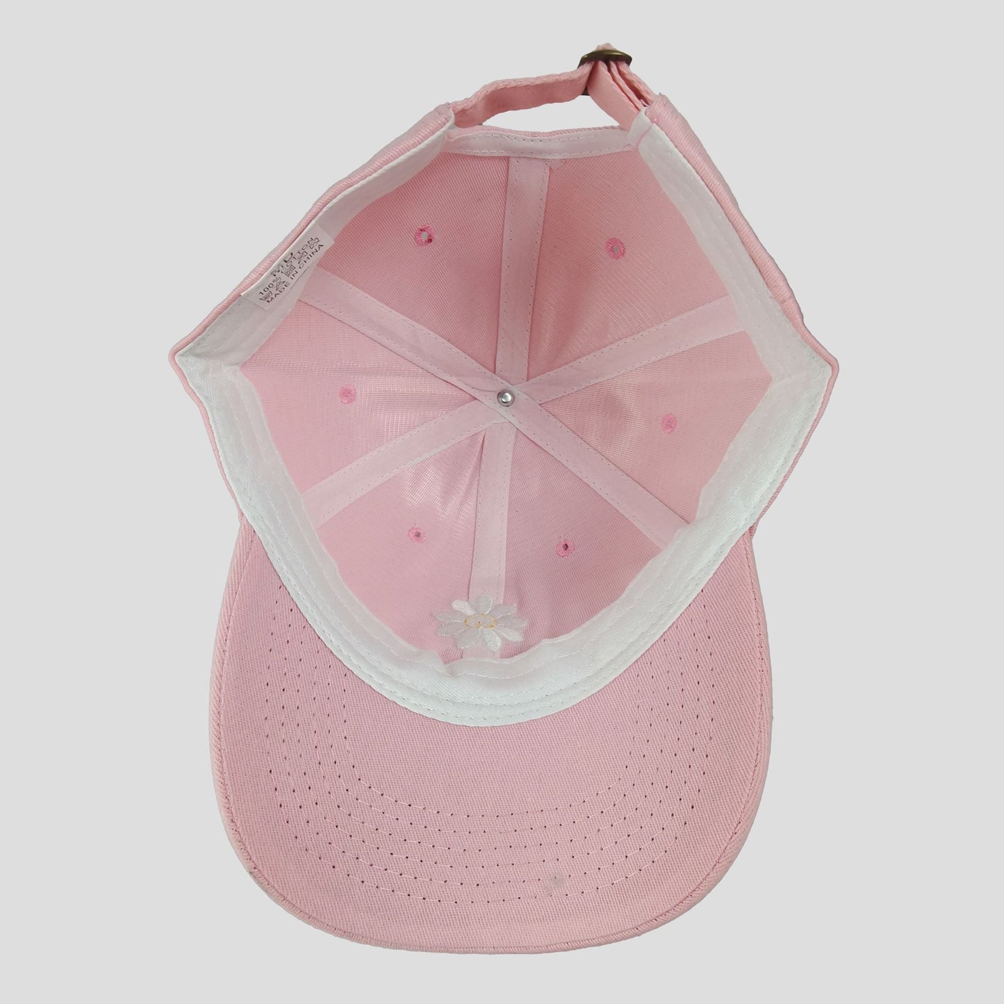 Anna-Kaci Women's Baseball Cap Stylish Solid Color with Daisy Embroidery