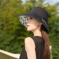 Anna-Kaci Women's Reversible Floral & Solid Bucket Sun Hat with Chin Strap