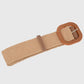 Anna-Kaci Stylish Straw Belt with Woven Buckle