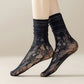Anna-Kaci Lace Ankle Socks with Ruffle Cuff 6pk