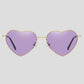Anna-Kaci Women's Stylish Heart-Shaped Polarized Sunglasses UV400 Protection for Outdoor Activities