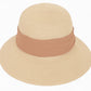 Anna-Kaci Women's Woven Floppy Sun Hat with Wide Ribbon Knot Detail and Curved Brim