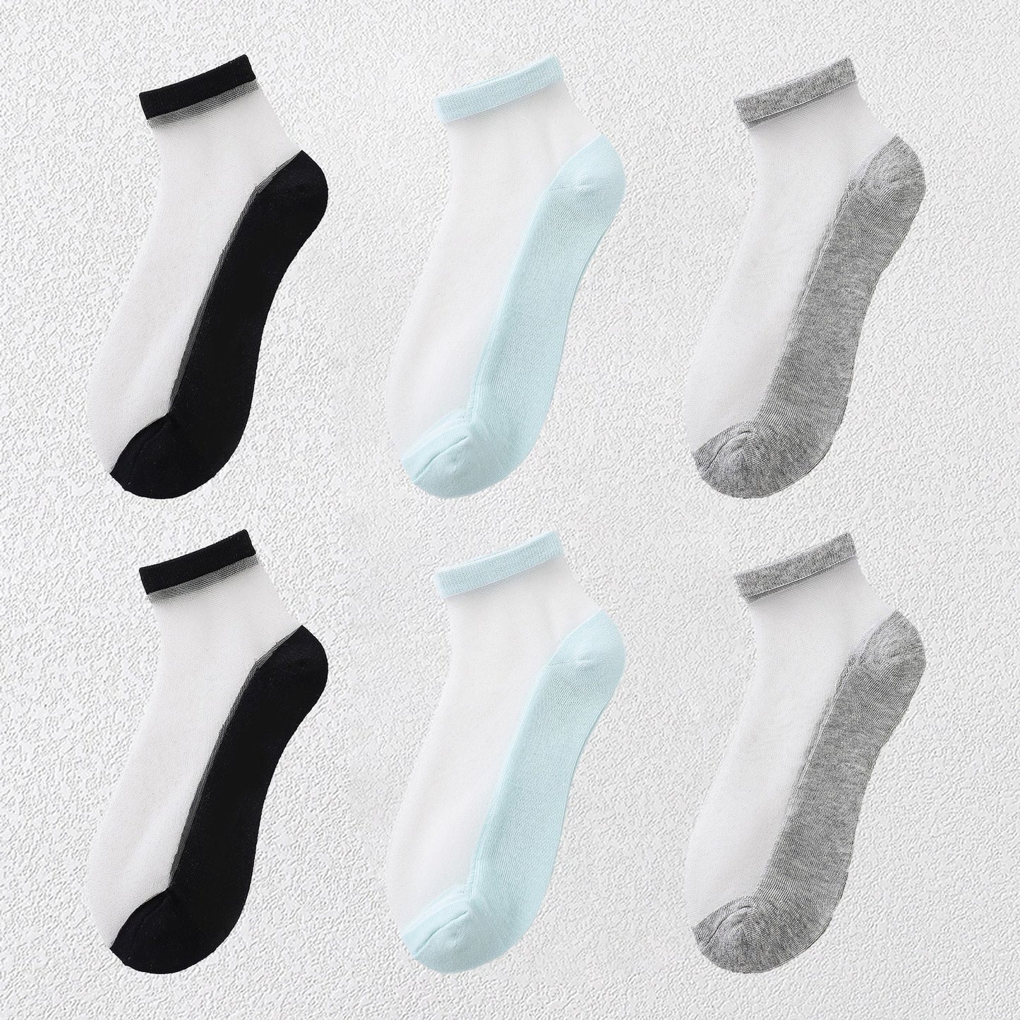 Anna-Kaci Chic Women's Summer Thin Ankle Socks Soft for Casual 6Pk