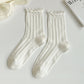 Anna-Kaci Women's Adorable Ruffled Lace-Up Socks Wicking Cotton for Casual Comfort 3 Pairs