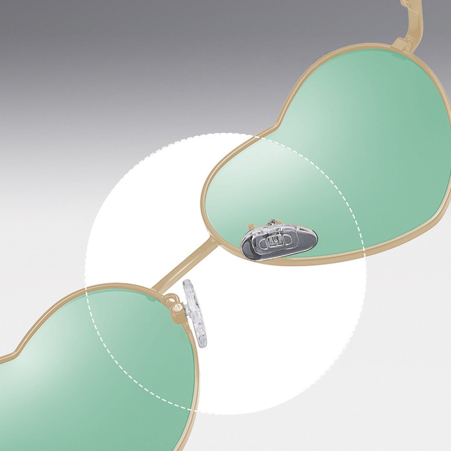 Anna-Kaci Women's Stylish Heart-Shaped Polarized Sunglasses UV400 Protection for Outdoor Activities