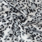 Anna-Kaci Women's Leopard Print Square Scarf with Contrast Border Satin Feel Lightweight Neck Accessory