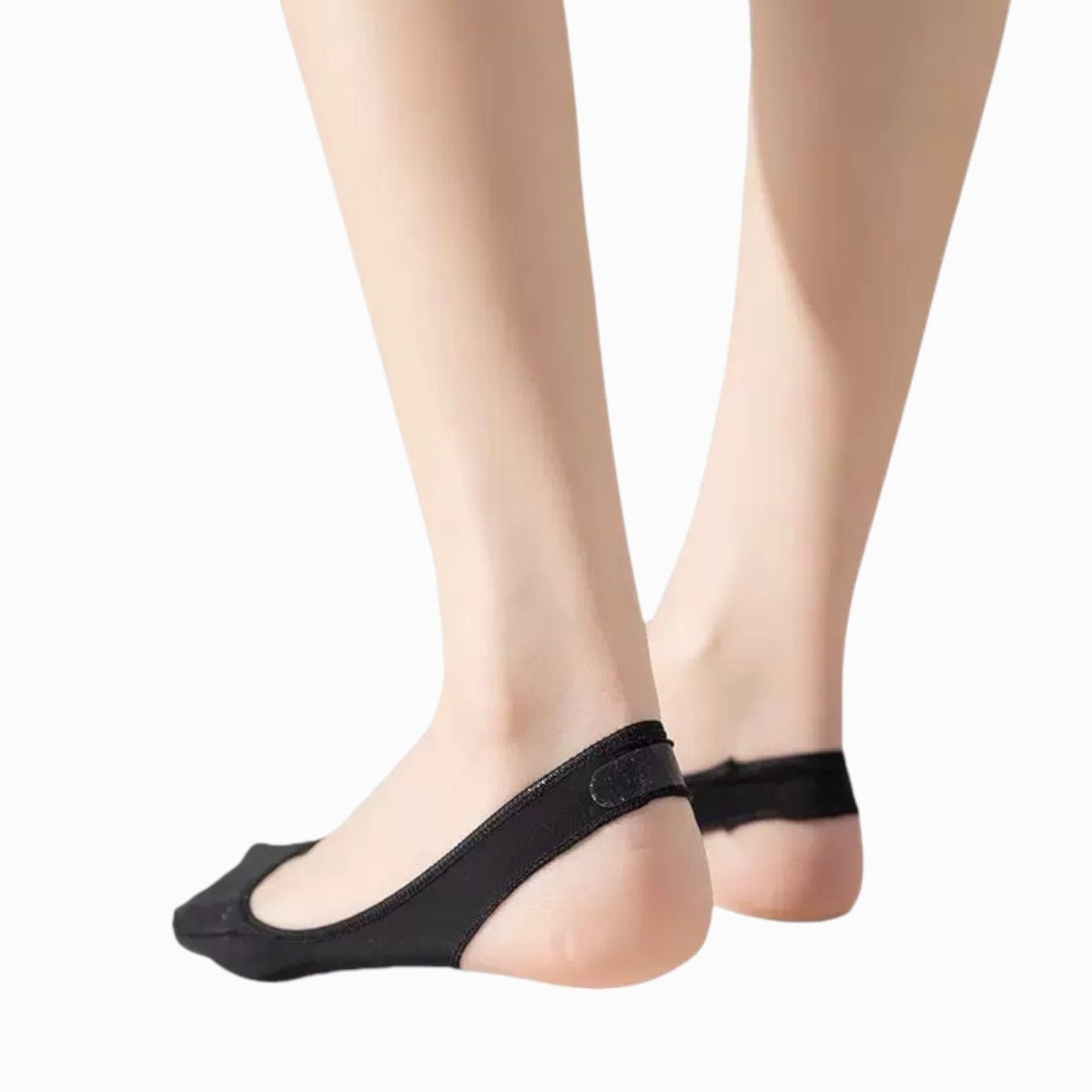 Anna-Kaci Women's Low Cut No Show Liner Socks with Non-Slip 3D Silicone Heel Grip Pack of 6 Pairs