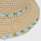 Anna-Kaci Women's Flower Embellishments Sun Hats Charming Crocheted Straw