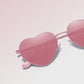 Anna-Kaci Women's Stylish Heart-Shaped Polarized Sunglasses UV400 Protection for Outdoor Activities