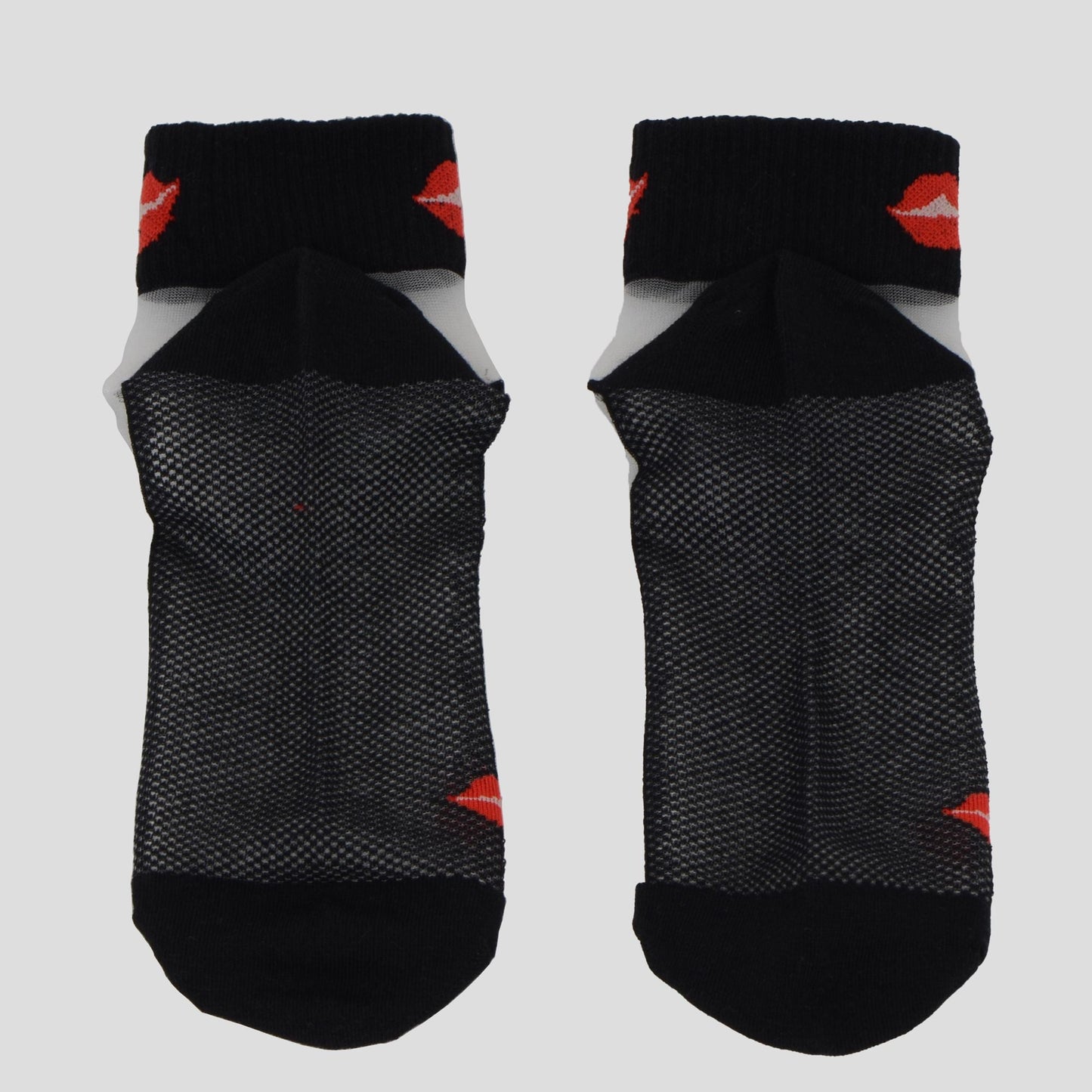 Anna-Kaci Women's Thin Semitransparent No - Show Socks 5pk Non-slip and Sweat-absorbent