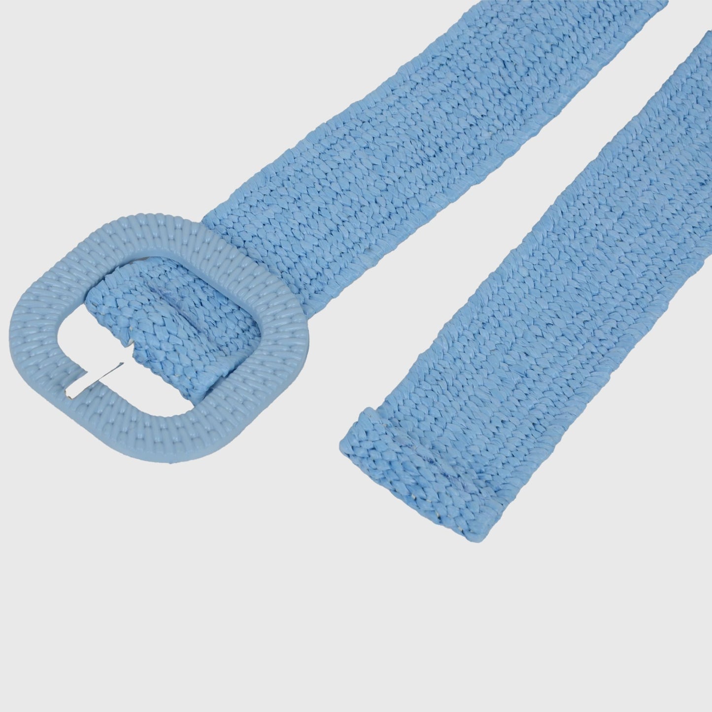 Anna-Kaci Elegant Straw Belt with Matching Woven Buckle