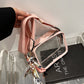 Anna-Kaci Women's Chic Transparent Crossbody & Messenger Bags with Decorative Scarf