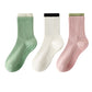 Anna-Kaci Womens Non-Slip Grip Crew Socks 3 Pair Pack Custom Color Combos Soft Ribbed Cotton with 3D Silicone Heel