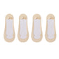 Anna-Kaci Women's Ultra Low Cut No Show Socks with Anti-Slip Silicone Grip and Seamless Toe Protection 4-Pack