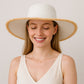 Anna-Kaci Wide Brim Straw Floppy Hat with Frayed Edges Lightweight Sun Protection for Beach Vacation Outdoor Travel Style