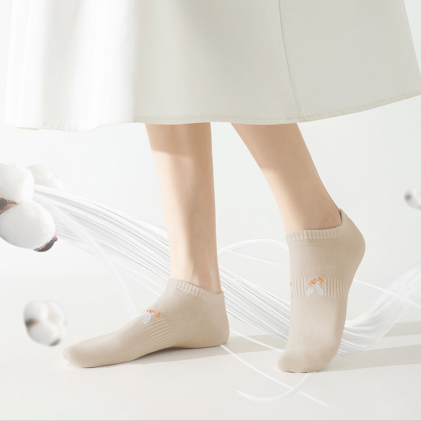 Anna-Kaci Women's No-Show Socks with FUN Letters 6Pk