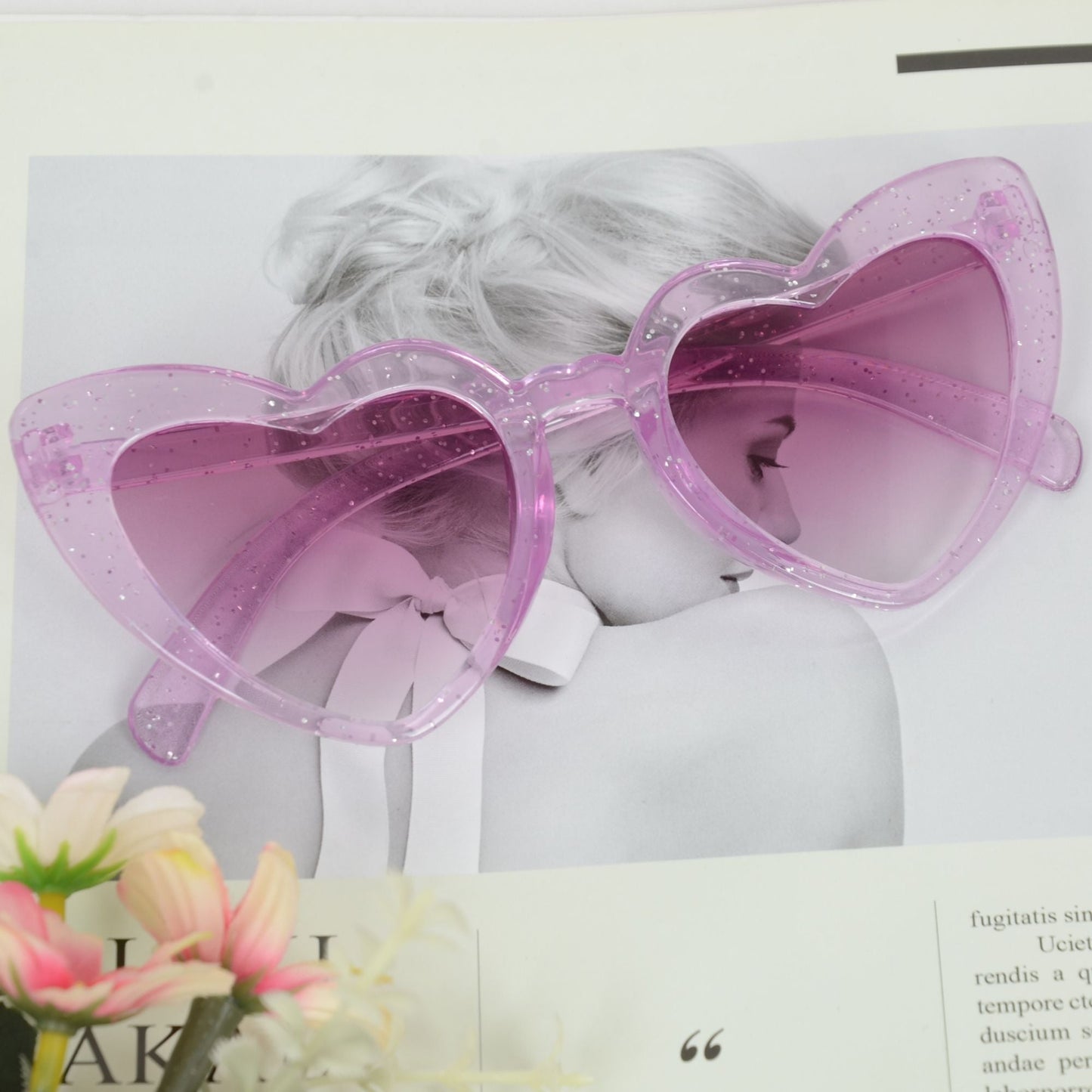 Anna-Kaci Active Women's Vibrant Heart-Shaped Fashion Sunglasses UV400 Protection