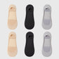 Anna-Kaci Women's Non-slip No Show Socks Soft Solid Bottom for Casual 6Pk