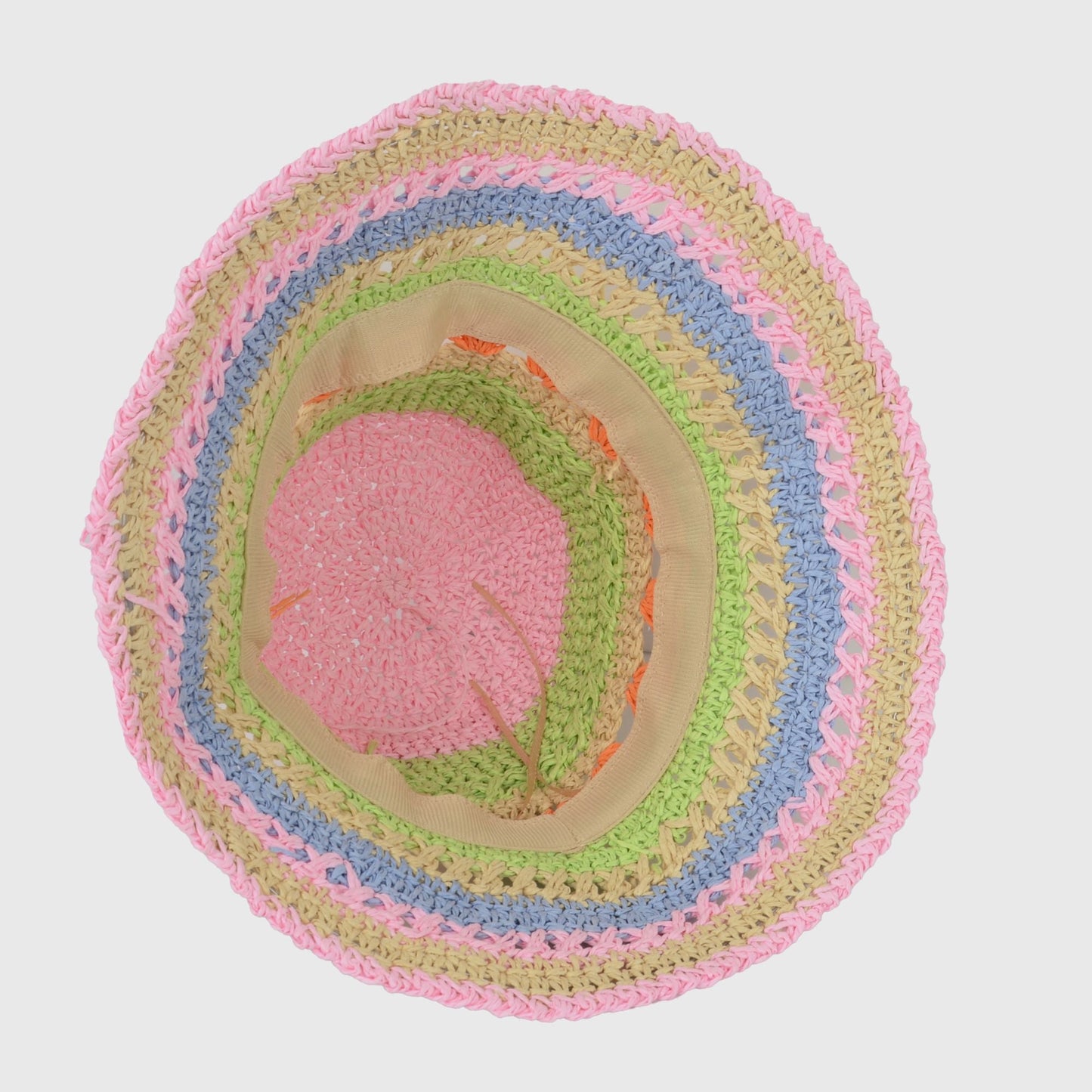 Anna-Kaci Women's Vibrant Multicolored Crochet Bucket Hat