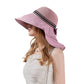 Anna-Kaci Wide Brim Mesh Sun Hat with Back Bow UV Protection Foldable Travel Hat for Women Outdoor Summer Style