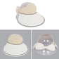 Anna-Kaci Extra Wide Brim Sun Visor Hat for Women Adjustable UV Protection Bow Detail Breathable Summer Beach Hat