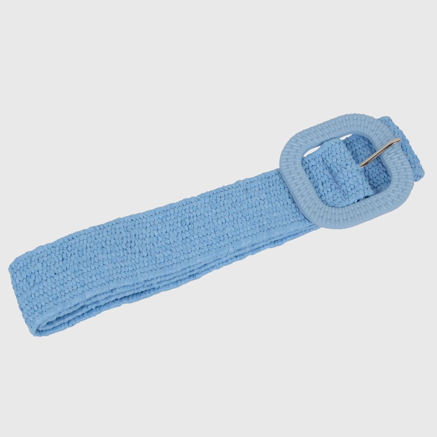 Anna-Kaci Elegant Straw Belt with Matching Woven Buckle