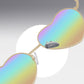 Anna-Kaci Women's Stylish Heart-Shaped Polarized Sunglasses UV400 Protection for Outdoor Activities