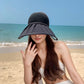 Anna-Kaci Extra Wide Brim Sun Visor Hat for Women Adjustable UV Protection Bow Detail Breathable Summer Beach Hat