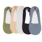 Anna-Kaci 5 Pairs Women Ice Silk Low Cut Liner Socks Deep Cut Design Anti-Slip Cotton Sole Breathable Invisible Socks for Flats