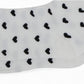 Anna-Kaci Women's Ankle Socks with Allover Heart Print and Soft Ribbed Cuff Trim