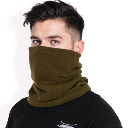 Men's Winter Neck Warmer Fleece Gaiter Neck Cover Balaclava Outdoor Windproof Face Cover Mask