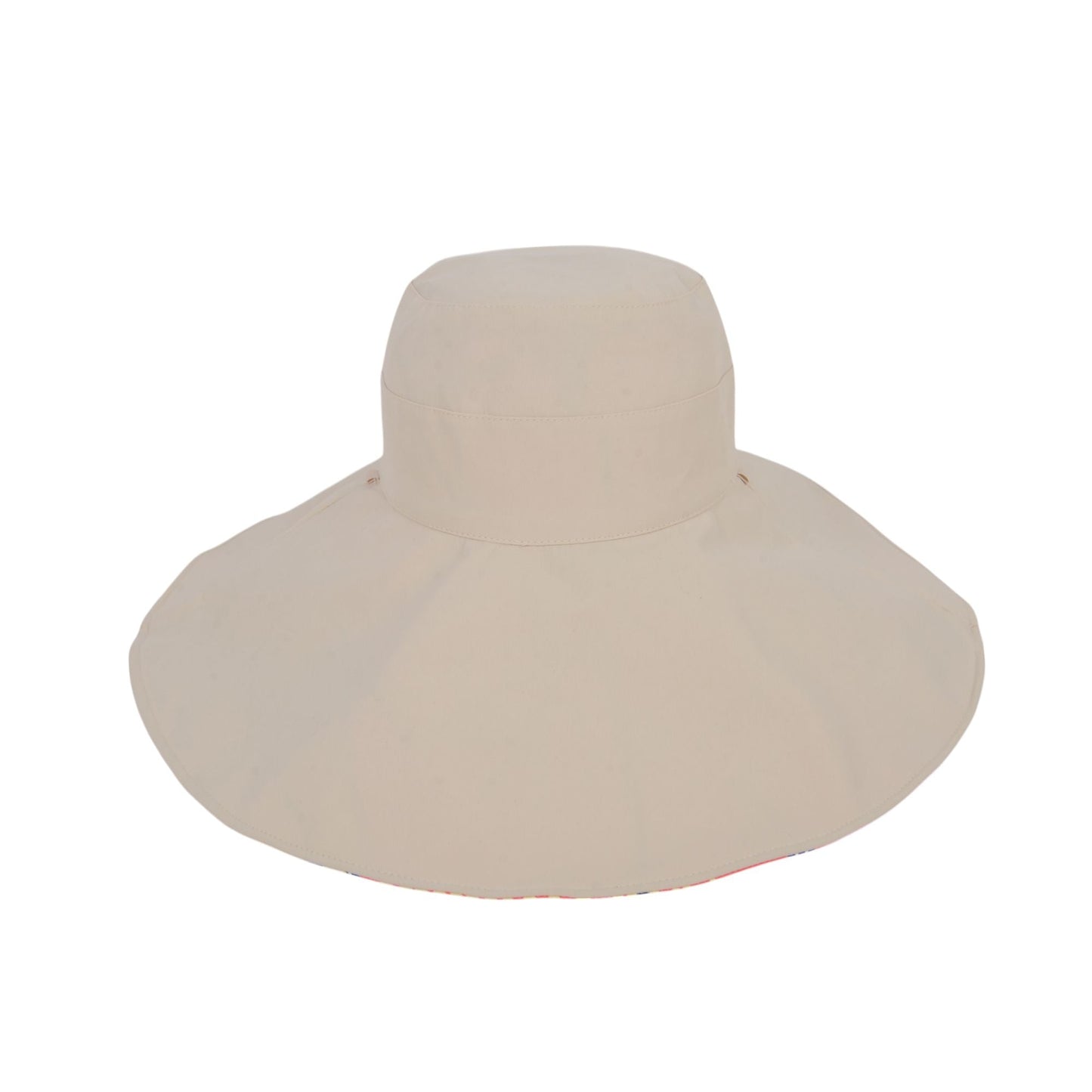 Anna-Kaci Wide Brim Floppy Sun Hat with Colorful Printed Underside UV Protection Lightweight Foldable Design for Outdoor Use