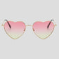 Anna-Kaci Women's Stylish Heart-Shaped Polarized Sunglasses UV400 Protection for Outdoor Activities