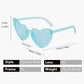 Anna-Kaci Active Women's Vibrant Heart-Shaped Fashion Sunglasses UV400 Protection