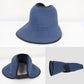 Anna-Kaci Roll Up Wide Brim Visor Sun Hat with Ponytail Hole and UV Protection Lightweight Packable Foldable Summer Cap