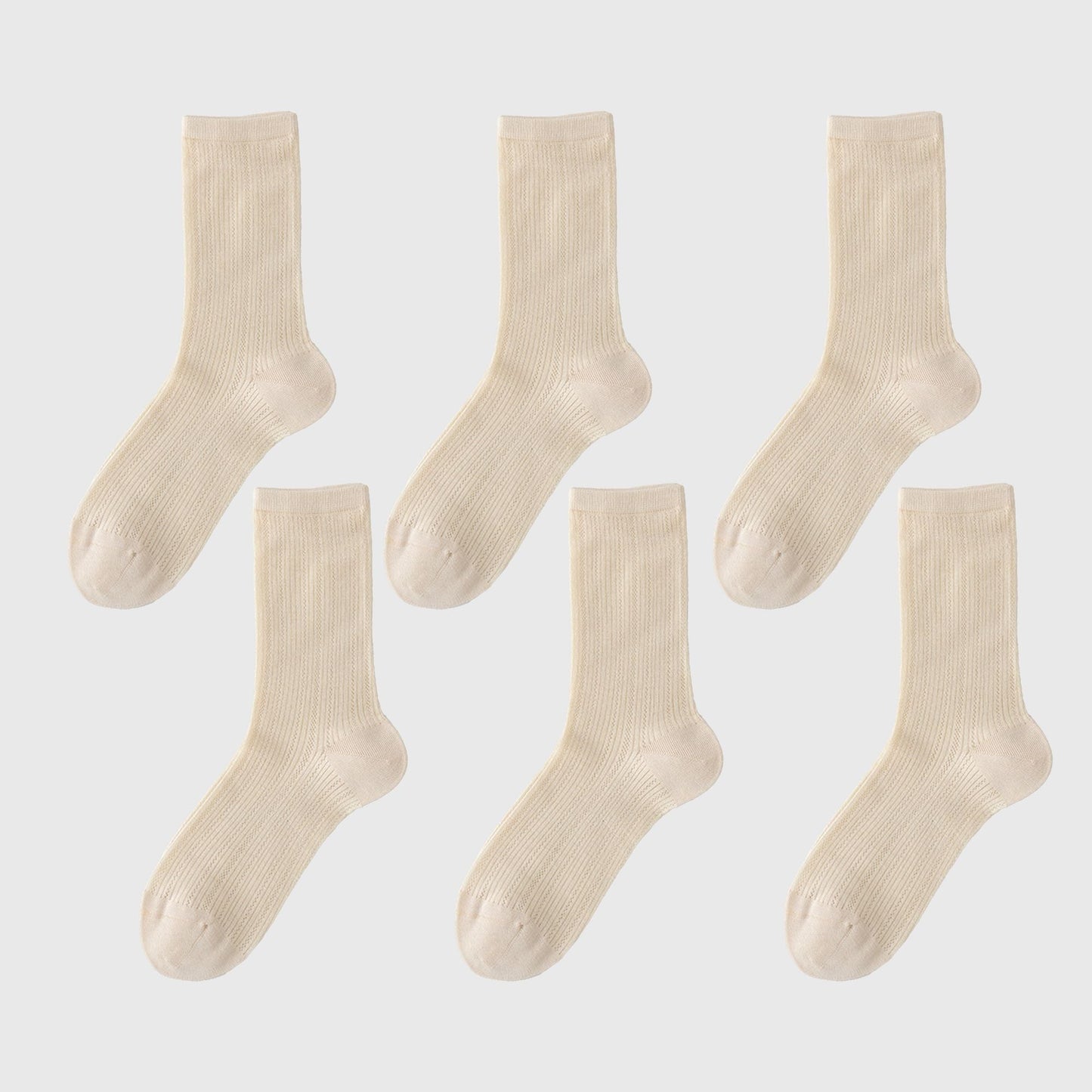 Anna-Kaci Women's Summer Ribbed Ankle Socks 6Pk